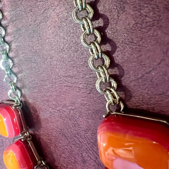 Large Colorful Statement Necklace. Big and Bold colors! - Picture 10 of 15